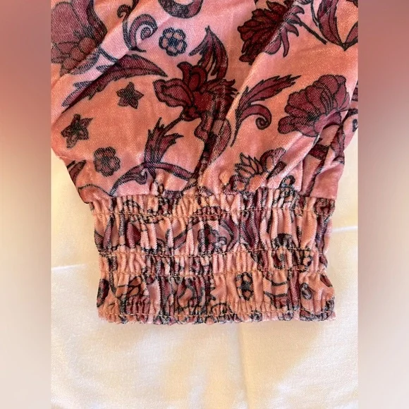 Free People Pink Patterned Pants - Picture 3 of 6